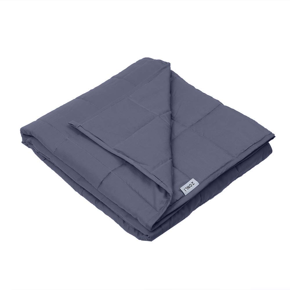 Amazon.com: ZonLi Small Weighted Blanket (41''x60'', 7lbs for 50-90lbs