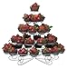 LACrafts 41 Count Cupcake Stand 5 Tier, Large, Silver