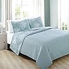 Home Fashion Designs 3-Piece Coastal Beach Theme Quilt Set with Shams. Soft All-Season Luxury Microfiber Reversible…