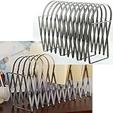 ArtifactDesign Accordion Expandable Iron File Folder Storage Organizer Rustic Vintage Look , Antique Gray Finish with 12 Slots