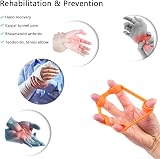 CORTNEY Hand Grip Strengthener 3 Pack Forearm Exerciser Finger Bands 3 Levels view 4