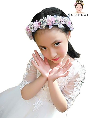 LikeTheStars Flower Crown Headband/Flower Crown Headband/Flower Headband Wedding/Baby Girl Headband/Girl Headband Baby/Toddler Headband/Baby Romper (Purple)