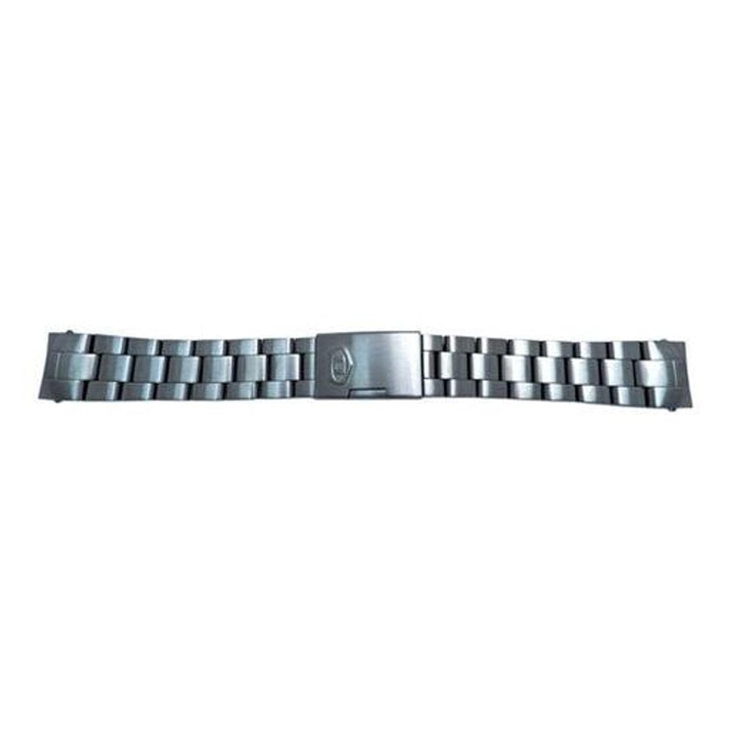 激安特価 ステンレススチール Mmガンメタルメンズプッシュボタン留め金ブレスレットストラップfits化石defender Watch B071jpmg6l Studioweb Com