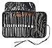 Professional Studio Quality 12 Piece Natural Cosmetic Makeup Brushes Brush Set Kit with Pouch Case Bag - Zebra (Black & White)