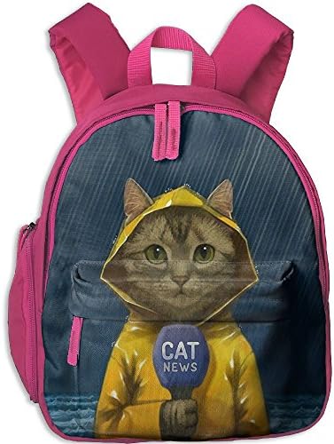 Cat News 3D Print Custom Students Schoolbags Zip-up Bookbag Book Bags Backpacks For Youth Girls Boys