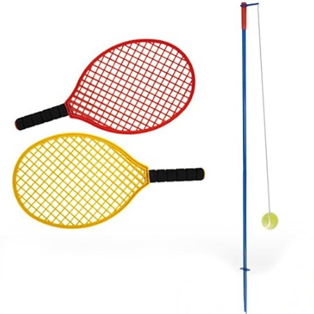 Set Badminton Idena Con 2 Racchette E Palla - Gioco Per Giardino, Spiaggia E Parco
