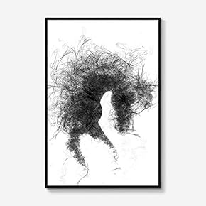 Framed Canvas Wall Art for Living Room, Bedroom Black Horse Canvas Prints for Modern Home Decoration Ready to Hang - 16"x24" inches