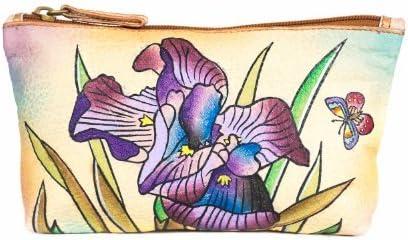 ZIMBELMANN LILI DAMARIS Genuine Nappa Leather Cosmetic Clutch Wristlet Purse