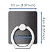 4Pcs Easy Grip Universal Smartphone Aluminum Ring Phone Holder Finger Loop Detachable Mobile Stand Holder (Silver, Black, Gold, Rose Gold)