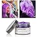Hair Color Wax, KooJoee Temporary Hair Dye Easy Wash Hairstyle Cream 4.23 oz Disposable Hair Pomades, Natural Matte Hair Modeling Wax for Party Cosplay Nightclub Masquerades Halloween - Blue