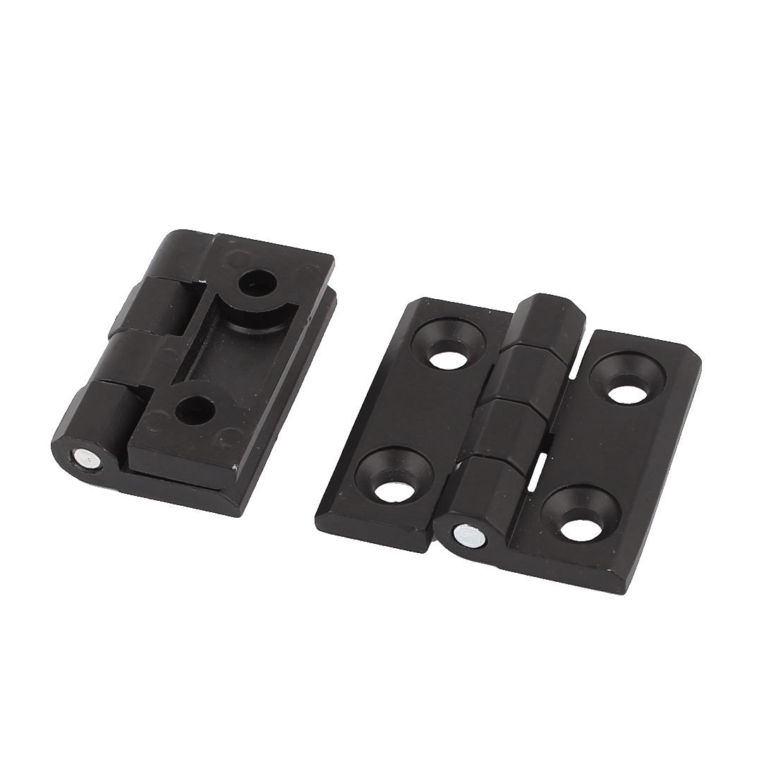 Sourcingmap Home 50x50mm Aluminum Door Ball Bearing Hinge Black 2pcs