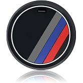 2PCS Car Interior Accessories Anti Slip Cup Mat Compatible with BMW 1 3 5 7 Series F30 F35 320li 316i X1 X3 X4 X5 X6 (2.6inch)
