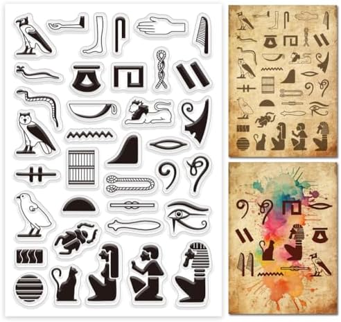 Amazon.com: Fun with Hieroglyphs: 24 Rubber Stamps, Hieroglyph