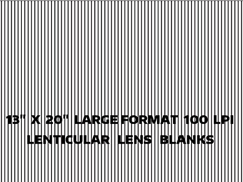 10 LARGE SHEETS 13`` X 20`` 100 LPI 3D Flip Lenticular Plastic Lens Blanks supply:kansascitysurplus