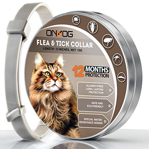 ONMOG Cats Flea and Tick Collar - 12-Month Flea Treatment Cat Collar - Hypoallergenic, Adjustable & Waterproof Tick Prevention - Natural Essential Oil Extracts [Upgrade Version] - Thumbnail 6