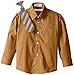 Perry Ellis Little Boys' Solid Broadcloth Packed Shirt with Tie