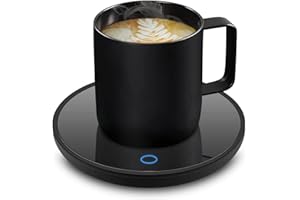 TEAROO Coffee Mug Warmer, Candle Warmer, Cup Warmer with 2 Temperature Settings and Auto Shut Off, Smart Coffee Warmer for Office Desk, Cup Warmer, Electric Beverage Warmer for Coffee, Tea, Milk