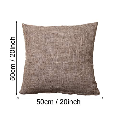 Uniai 4 Pack Burlap Linen Throw Pillow Cover 20 X20 Burlap