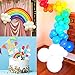 G.C Rainbow Birthday Decoration and Cake Topper Set Garland Balloons Arch Kit Happy Birthday Banner Bunting Boy Girl Baby Shower Party Supplies for Kids
