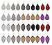 2 Pairs Teardrop Leather Earrings Petal Leaf Drop Earrings for Women