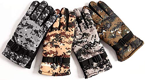 Queery Men’s Synthetic Fabric Warm Snow and Wind Proof Winter Gloves, Protective Warm Hand Riding, Cycling, Bike Motorcycle Gloves (Pack of 4 Pairs, Multicolour, Free Size)