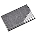 MaxGear Business Card Holder Leather Business Card Case Name Card Holder Business Card Wallet Business Card Carrier Slim Metal Pocket Card Holder - Gray