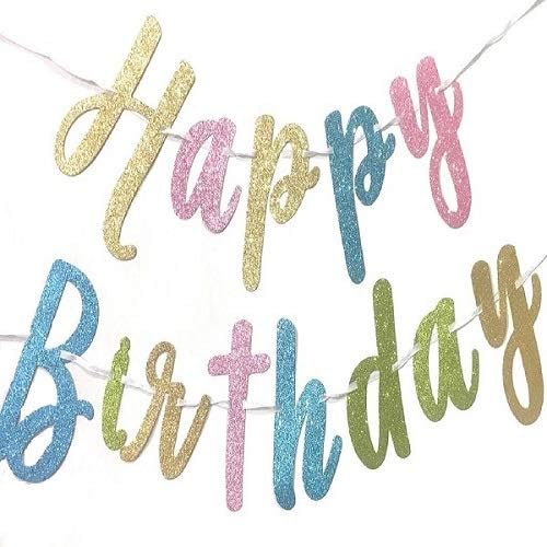Shopperskart® Presents Happy Birthday Banner for Party Decorations (13 Flags, Multi Color, Medium)