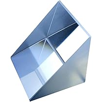 25 mm Glass Right Angle Triangle Prism, Coated Reflecting Prism