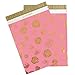 Inspired Mailers - Large Poly Mailers 14.5 x 19-50 Pack - Gold Roses Deluxe - Mailing Envelopes - Large Shipping Envelopes - Poly Bags for Shipping