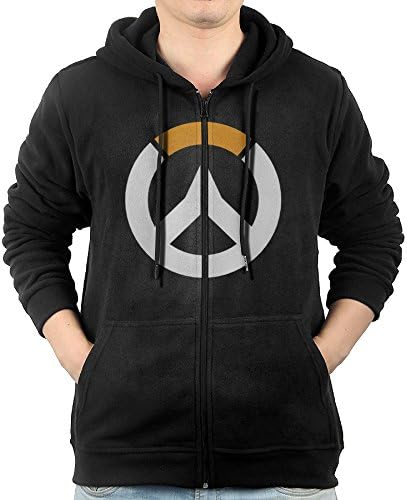 Men Hoodie Overwatch Game Logo Zip Sweatshirt
