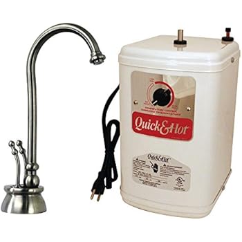 Westbrass Docalorah 2-Handle Hot/Cold Water Dispenser Faucet with Instant Hot Tank, Satin Nickel, D262H-07