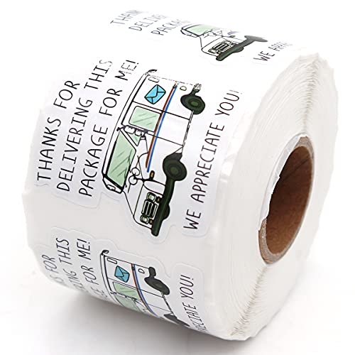 muminglong 1.5 Inch Thank You Sticker, 500 PCS, Mail Carrier Sticker, Packaging Sticker for Business Occasions