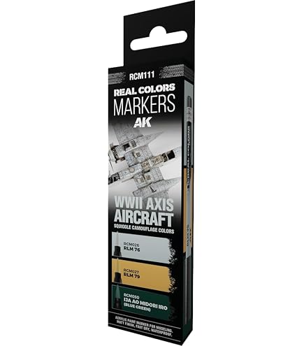 Amazon.com: AK REAL COLORS MARKER SET RCM101 TOOLS (3pcs) : Arts
