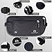 Alpine Rivers RFID Money Belt for Travel - Hidden Waist Pouch Passport Holder with RFID Card Sleeves, Slim and Adjustable Fit for Men and Women
