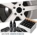 YITAMOTOR 12x1.5 Lug Nuts Black, Extended Tuner m12X1.5 Spike Lug Nuts Wheel Lug Nuts 3.54