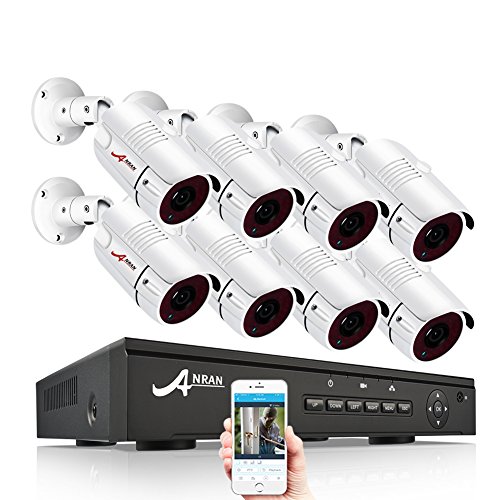 ANRAN Home Security Camera System 1080P 8CH POE NVR with HD