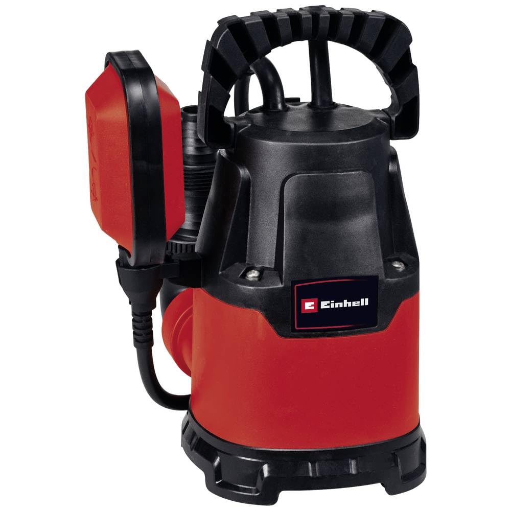 Einhell GC-SP 2275 Submersible Pump (220 W, 7500 L/Hour, Maximum Discharge Height 6 m, Flat Suction Up to 5 mm, Drain Pump for Clear Water, Particle Size Up to 5 mm)