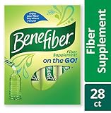 Benefiber Fiber Supplement Powder Stick Packs for Digestive Health, 28 sticks, 3.92 ounces