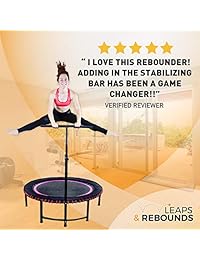 Leaps & ReBounds - Barra estabilizadora ajustable para cama elástica - Cama elástica de fitness L&R (solo barra)