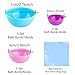 Caydo 15 Set 3 Size DIY ABS Plastic Bath Bomb Mold with 30 Pieces Shrink Warp Bags for Crafting Your Own Fizzies