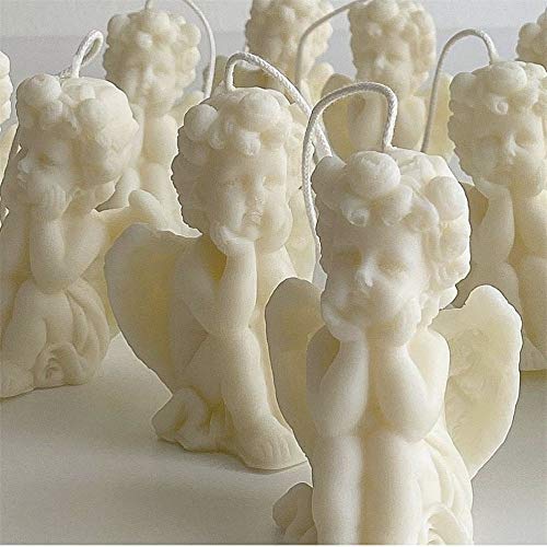 WWWL Creatieve kaars 1 stks Art Kaars 3D Leuke Wang Angel Geurkaars Wax Thuis Verjaardagsfeestje Kerst Decoratie Kaars A - Image 3