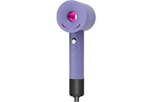 Linkidea Silicone Case Compatible with Dyson Hairdryer, Travel Hair Dryer Skin, Protective Case Cover Compatible with Dyson Hair Dryer HD01 HD03 (Lavender)
