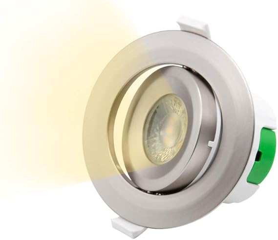 Einbau LED Spots Einbaustrahler Einbauspots Decke Lampen Schwenkbar Vernickelt Ohne Trafo 7W