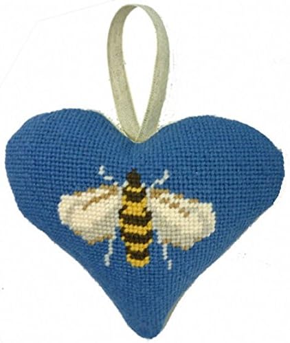 Bee Lavender Heart Tapestry Kit