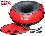 Ultimate Towable Snow Tube Sled | 60" Heavy Duty Cover | Padded Saucer Insert