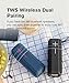 Portable Bluetooth Speakers,TWS Dual Pairing Waterproof Speakers with 360 Enhanced Bass, Wireless Outdoor Speaker HD Surround Stereo Sound, New Year Gift for Riding, Hiking,Party(Black)