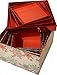 Christmas Gift Boxes; set of 4 foil boxes in different sizes with shiny colorful Snowflakes