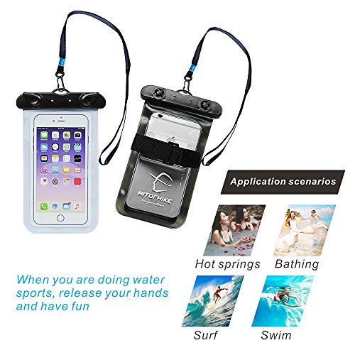 image for Hitorhike Universal Waterproof Case, IPX8 Waterproof Phone Pouch Dry B