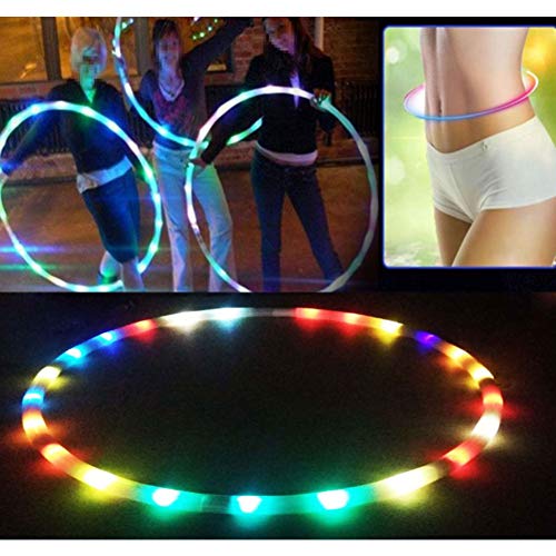 image for Peyan LED Sport Hoola Hoops for Kids Adults - 24 Color Strobing Changi