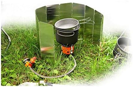 MEAILE Portable Outdoor Barbecue Climbing Camp,Picnic Windscreen Shell Folding Aluminium